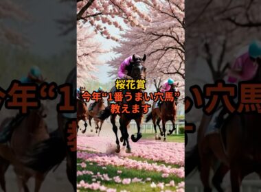 【桜花賞2026】1番うまい穴馬はこれ#桜花賞 #競馬予想 #穴馬 #競馬 #G1予想#競馬初心者