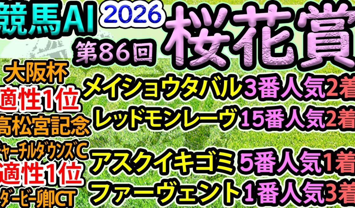 競馬AI【桜花賞2026】完全オリジナルデータ・ラップ解析とAI分析模倣シート【ヨルゲンセンの競馬】