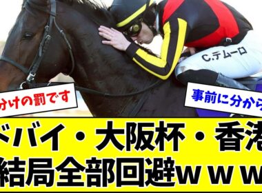 【香港回避】有馬記念馬ミュージアムマイルさん、ケガでもないのに全然走れない