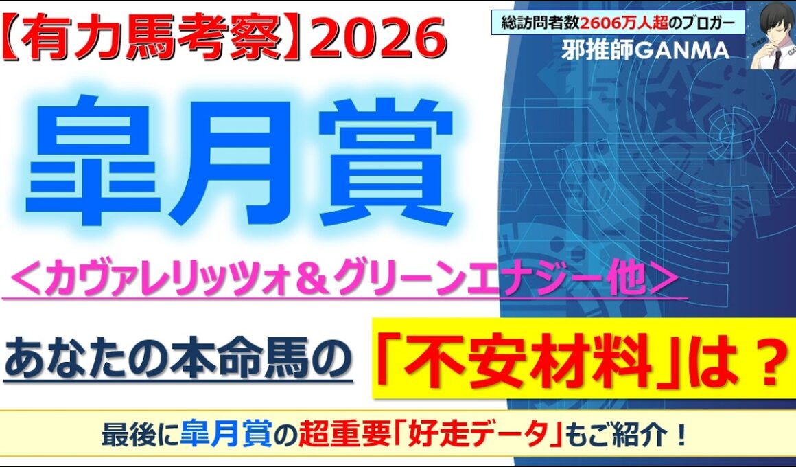 【皐月賞2026 有力馬考察】カヴァレリッツォ＆グリーンエナジー他 人気馬5頭を徹底考察！