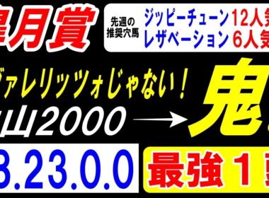 【 皐月賞 2026 】 カヴァレリッツォじゃない！中山2000の鬼！→（58.23.0.0）最強１頭！