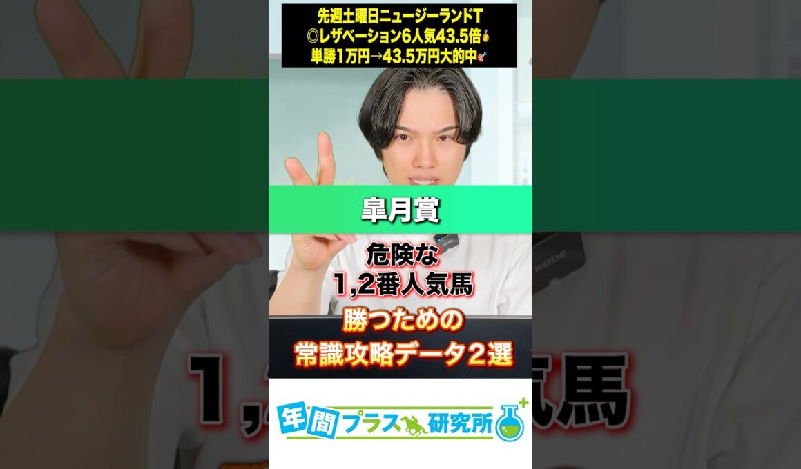 【皐月賞2026】危険な1.2番人気と勝つための常識の攻略データ2選がコレ