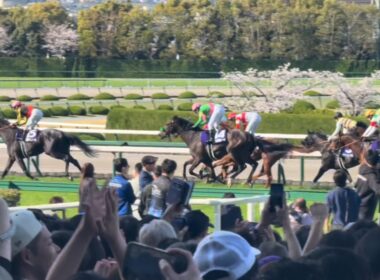 【競馬現地映像】クロワデュノール大阪杯完全制覇‼️現地映像フルバージョン‼️横綱相撲での圧勝‼️我らがレーベンスティールは６着。。。