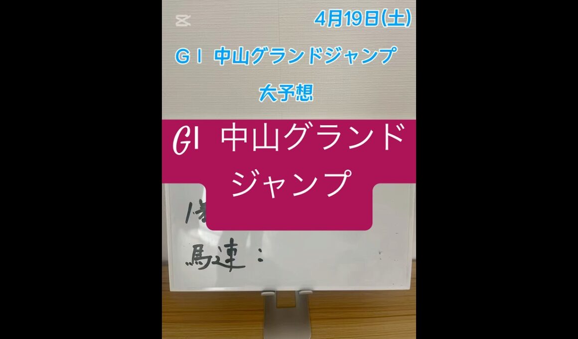 GⅠ 中山グランドジャンプ大予想