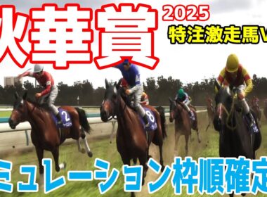 【秋華賞2025】【特注激走馬Ver.】シミュレーション枠順確定版【ドラマチックカメラVer.】波乱もある京都芝2000m！人気薄の激走を予感させる穴馬をピックアップ！【競馬予想】良馬場 稍重馬場