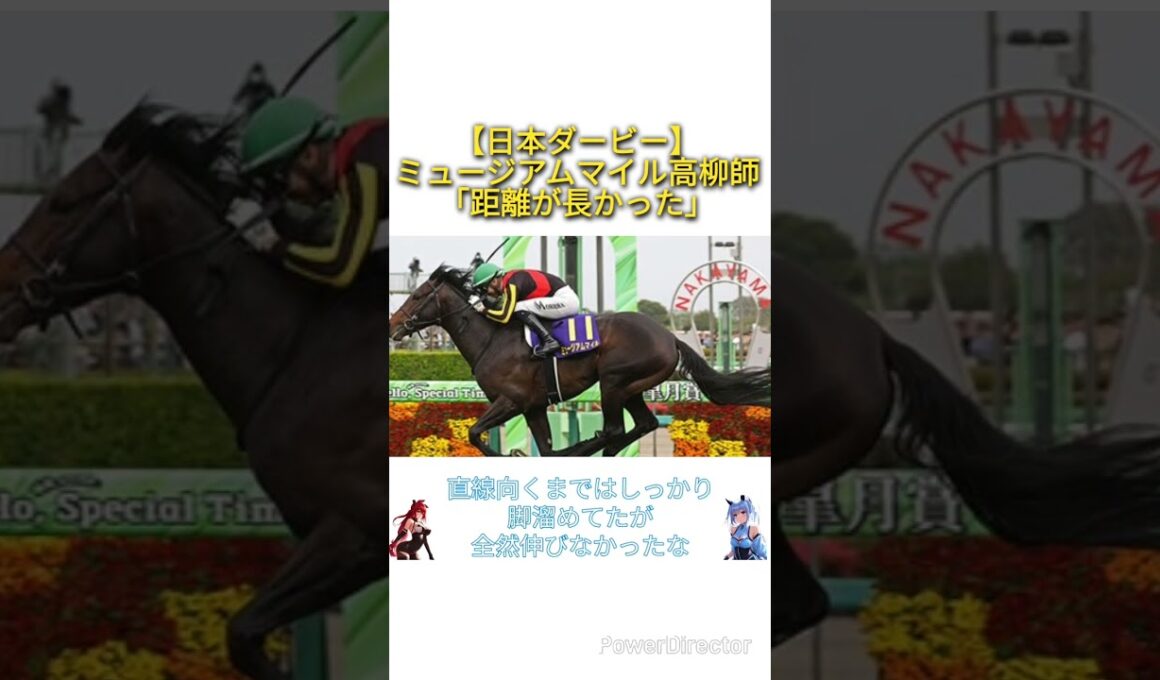 【日本ダービー2025】ミュージアムマイル高柳師「距離が長かった」　#競馬