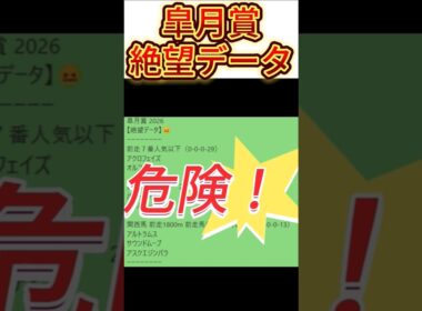 皐月賞 2026　これは危険！【絶望データ】 002  #競馬予想 #皐月賞2026