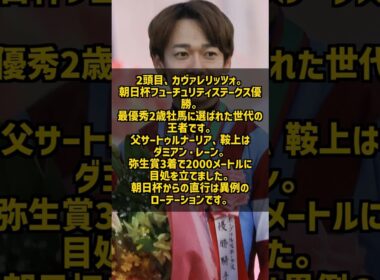 【皐月賞2026】絶対注目の3頭！ホープフルS馬vs朝日杯馬vs弥生賞馬 #Shorts #競馬