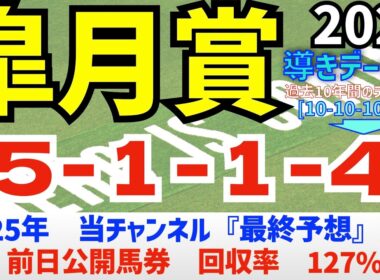 【皐月賞2026】　導きデータ編　過去10年間のデータから導かれた馬とは//2025年の馬券回収率は127％/単勝回収率は二年連続100％以上【データ傾向】【競馬予想】