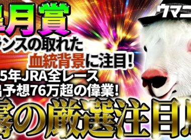 【皐月賞2026】バランスの取れた血統背景に注目！2025年JRA全レース先出予想76万超のプラス収支を達成！プロ予想MAXランキング1位・霧の厳選注目馬＆危険な人気馬を特別公開！