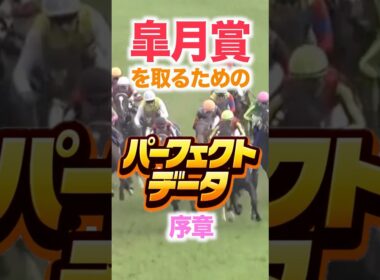 皐月賞（GⅠ） 【パーフェクトデータ】序章