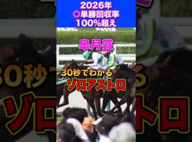 【皐月賞2026】30秒でわかるゾロアストロ