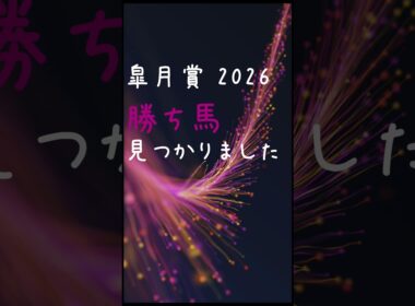 【皐月賞2026】勝ち馬見つかりました（データ分析）