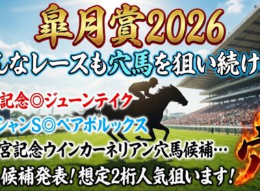 【皐月賞2026】穴馬候補発表！超大混戦メンバー！何が来てもおかしくない！想定2桁人気馬のみ穴馬候補に残った！