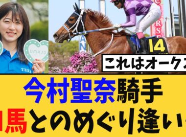 【朗報】今村聖奈騎手、GI馬とのめぐり逢い…。オルフェ産駒の大物現る。一気にオークス主役候補へ！！
