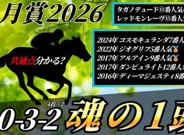 皐月賞2026【考察動画】今週も見つけました。直近に面白い傾向が...⁉️