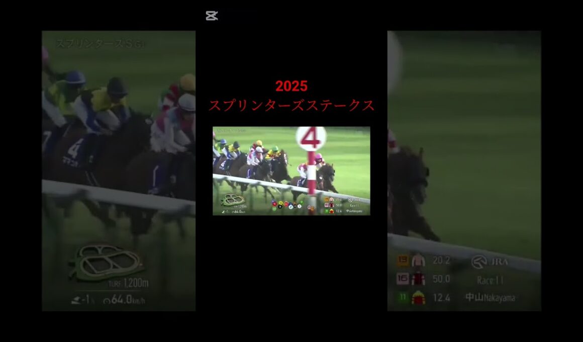 2025 スプリンターズステークス　#競馬#スプリンターズステークス #ウインカーネリアン#三浦皇成#武豊#shorts#Ｇ１