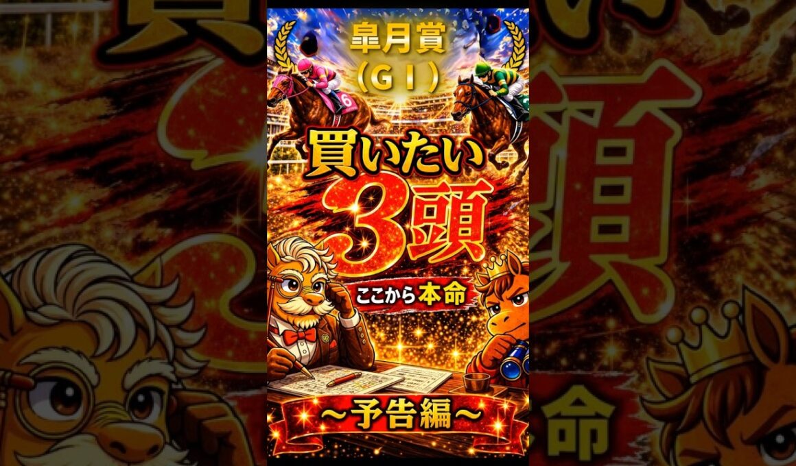 【競馬予想🏇】厳選‼️皐月賞2026🏆買いたい3頭🤩（予告編）#競馬 #競馬予想 #中央競馬予想 #中央競馬 #馬券#shorts