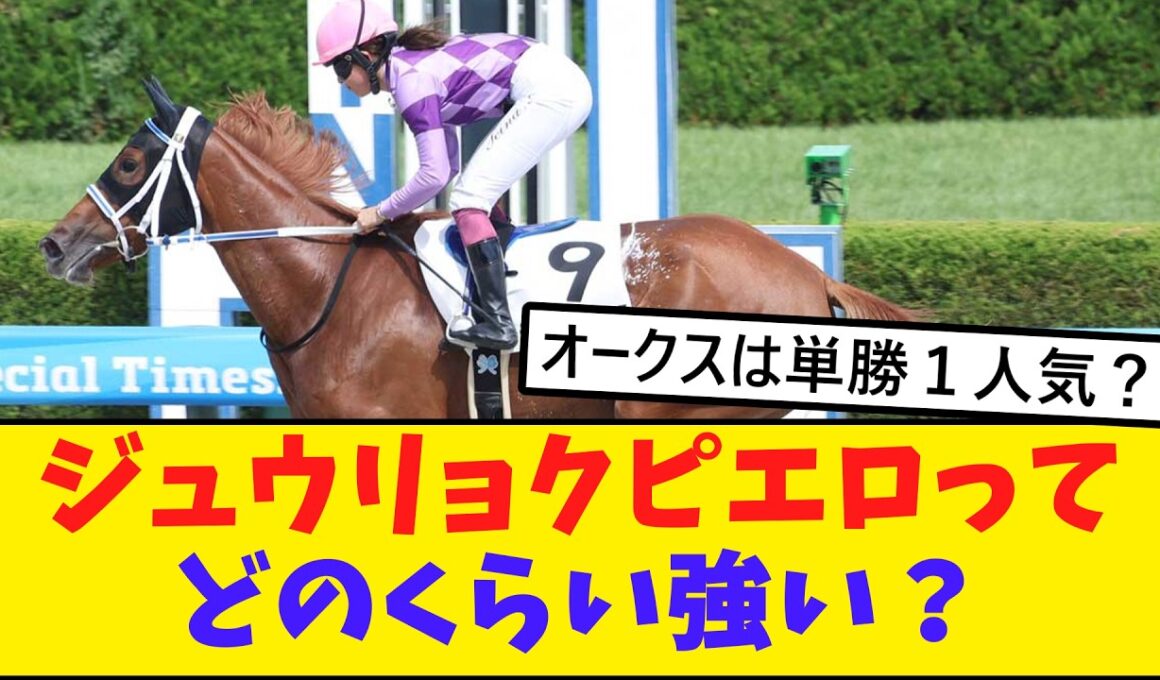 ジュウリョクピエロはオークス勝つ可能性どれくらい？【競馬反応集】