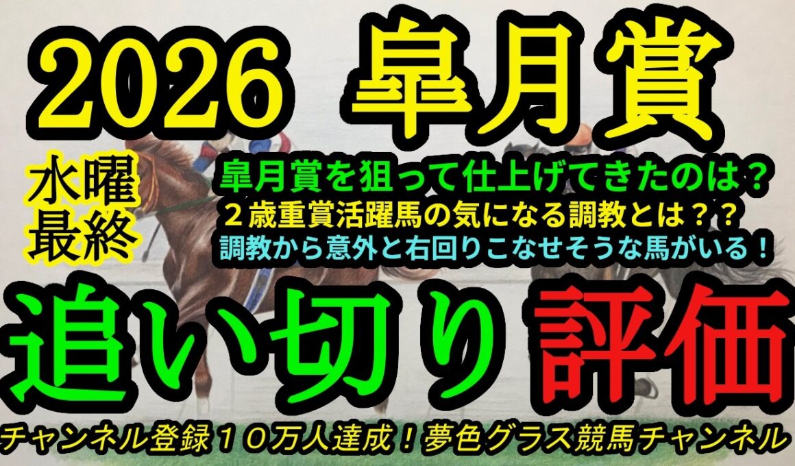 【最終追い切り評価】2026皐月賞！皐月賞に向けて抜群の追い切りは？カヴァレリッツォ、アドマイヤクワッズの気になる点！