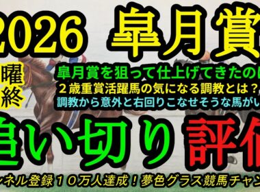 【最終追い切り評価】2026皐月賞！皐月賞に向けて抜群の追い切りは？カヴァレリッツォ、アドマイヤクワッズの気になる点！