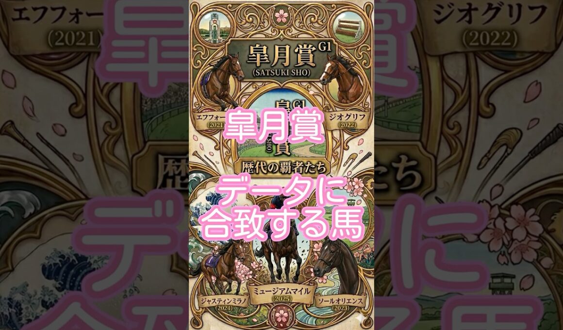 皐月賞傾向該当馬#競馬 #中央競馬予想 #皐月賞 #リアライズシリウス #ルメール #shortsvideo #shortvideo #shorts #short #g1 #武豊