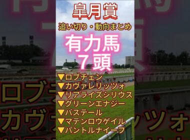 【皐月賞 2026】　１週前追い切りまとめ #競馬予想 #皐月賞 #ロブチェン #追い切り