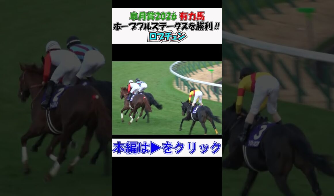 #皐月賞2026 有力馬 #ホープフルステークス2025 デビューから2戦目でGⅠ勝利‼ #ロブチェン のウイニングラン 現地映像