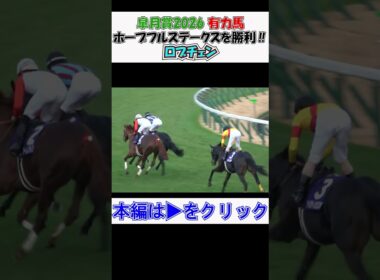 #皐月賞2026 有力馬 #ホープフルステークス2025 デビューから2戦目でGⅠ勝利‼ #ロブチェン のウイニングラン 現地映像