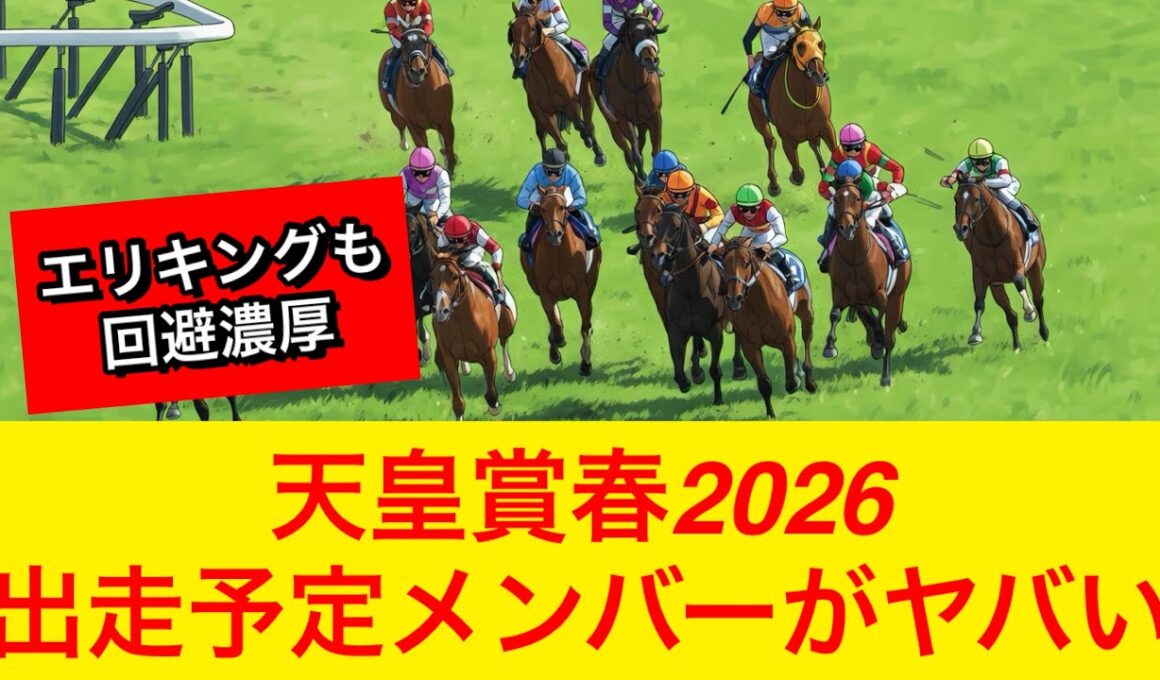 【衝撃】天皇賞春2026の出走予定メンバーがヤバい…【競馬の反応集】