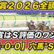 【皐月賞2026全頭診断】桜花賞はSスターアニス→Sギャラボーグのワンツー！「2.2.0.0」該当の穴馬に“S”評価