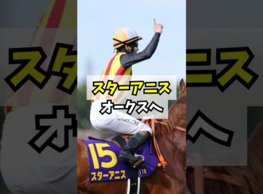 桜花賞馬スターアニス、次走オークスに決定と話題になっている #shorts