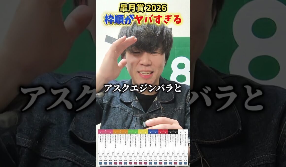 【競馬】皐月賞の枠順がまじでヤバすぎるwww#競馬#競馬予想#皐月賞#カヴァレリッツォ#ロブチェン