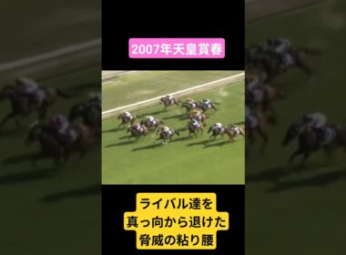 【2007年天皇賞春】苦難の秋を乗り越え淀の舞台で古馬の頂点へ #競馬 #メイショウサムソン#石橋守#天皇賞春 #shorts