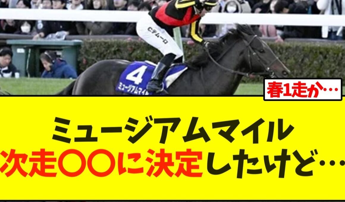 【次走報】ミュージアムマイル次走〇〇に決定したけど…【競馬】