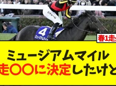 【次走報】ミュージアムマイル次走〇〇に決定したけど…【競馬】