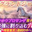 【中山グランドJ】3強の中から1頭軽視!?隠れ能力上位の穴本命で皐月賞の資金作り！