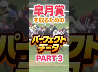 皐月賞（GⅠ）  【パーフェクトデータ】PART 3