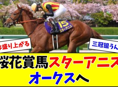 【朗報】スターアニス、引き続き松山とのコンビでオークスへ
