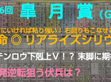 🐴 第86回  皐月賞（GⅠ）予想❗️