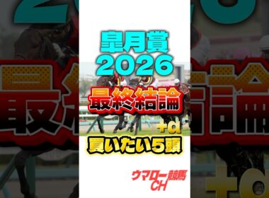 【皐月賞2026】最終結論はこれだ！🔥 #皐月賞 #皐月賞2026 #競馬 #競馬予想 #中央競馬予想 #中山競馬場 #重賞 #g1 #jra #shorts
