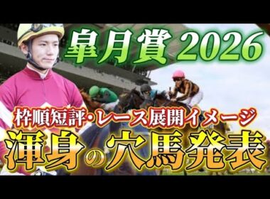 【皐月賞2026】【レース展開】枠順確定後の渾身の穴馬とレース展開　予想•見解