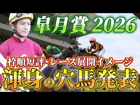 【皐月賞2026】【レース展開】枠順確定後の渾身の穴馬とレース展開　予想•見解