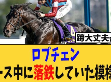【皐月賞】ロブチェン、レース中に落鉄していた模様…【競馬反応集】