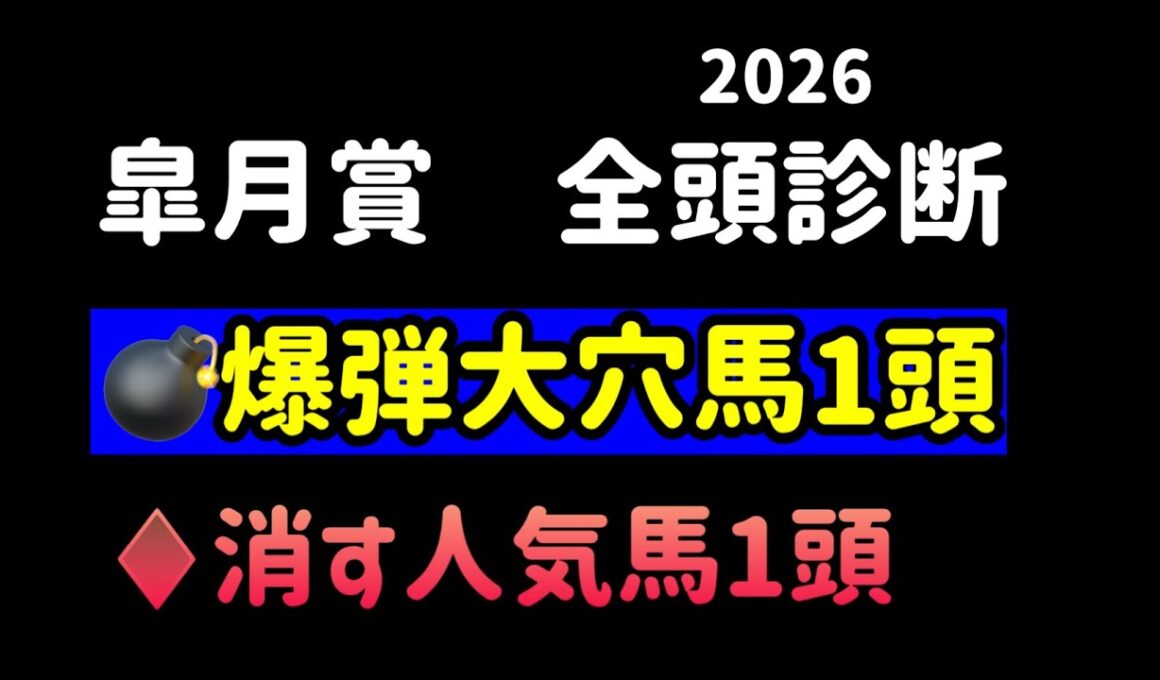 【競馬予想】　皐月賞　全頭診断　事前予想　2026