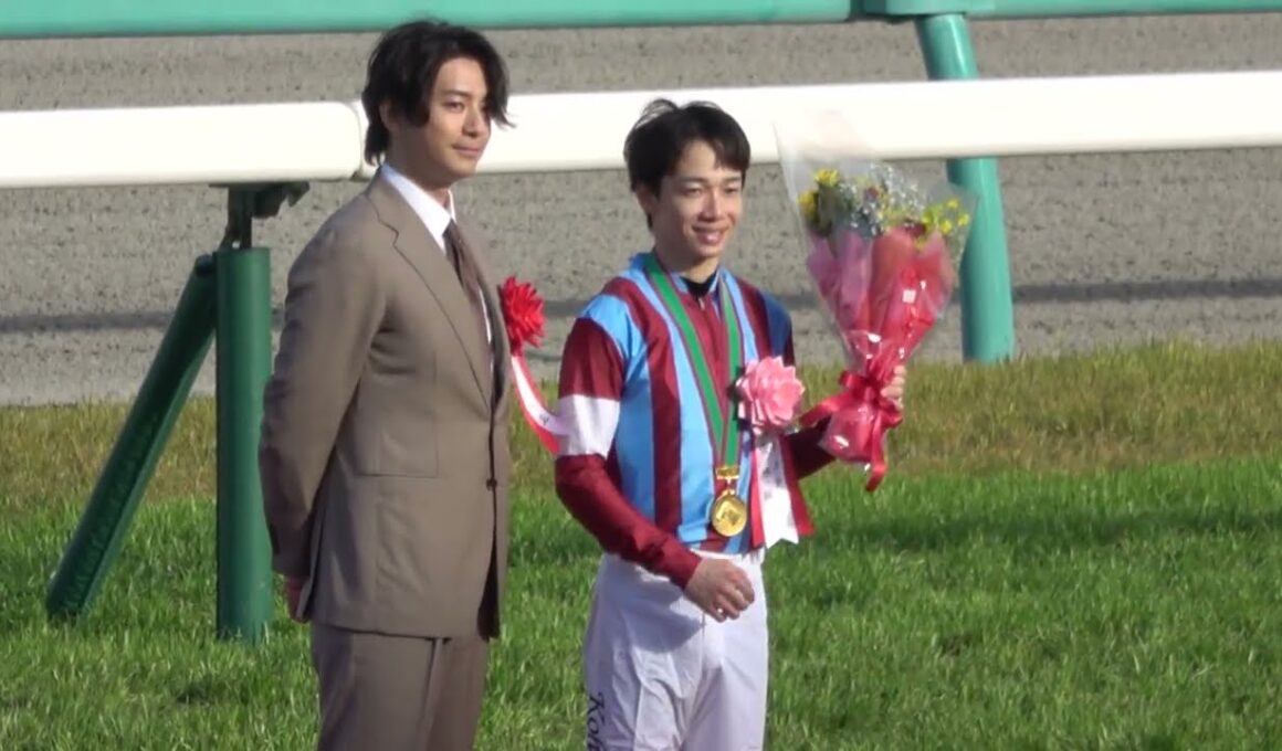 【皐月賞2026】松山弘平騎手・勝利インタビュー～口取り～表彰式 現地映像 生ファンファーレ付き