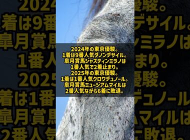 皐月賞勝ち馬のダービー成績 過去5年で勝ち馬ゼロの衝撃 #Shorts