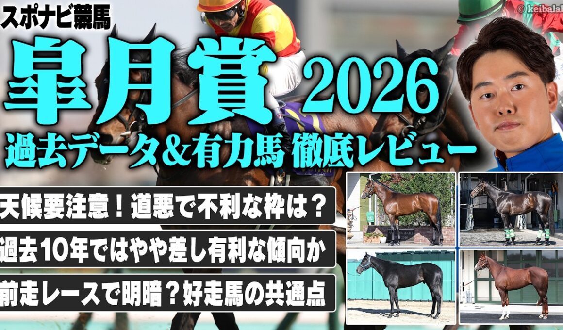 【皐月賞2026】有力馬が揃ったスピードレースは混戦ムード！？過去データから勝ち馬の馬体重に注目！カヴァレリッツォ ロブチェン パントルナイーフ など【桜花賞ではギャラボーグを紹介／スポナビ競馬】