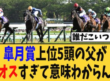 皐月賞上位5頭の父がカオスすぎて競馬ファン困惑…ｗ