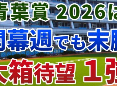 青葉賞2026【絶対軸1頭】公開！開催日程の変更後も不変の好走条件とは？待望の大箱コースなら１強は明確！